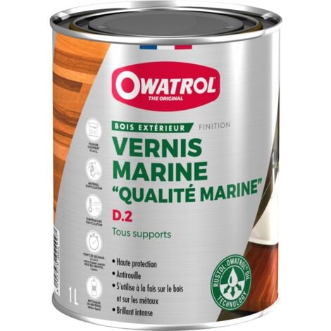 Vernis bois qualité marine incolore brillant 1L DEKS OLJE D2 OWATROL