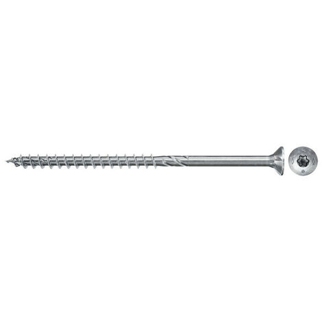 Fischer 50x Power-Fast II FPF II CTP 6 x 100 mm BC tête fraisée avec étoile interne TX30 filetage partiel électro-galvanisé bleu passivé - 670688