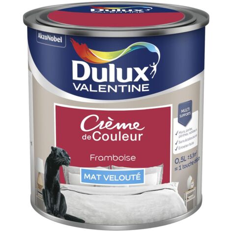 Peinture Crème De Couleur Mat Framboise 0,5 L - Dulux Valentine