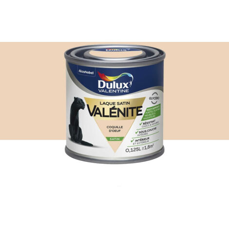 Testeur Laque Satin Dulux Valentine Valénite Coquille D'oeuf 0,125 L