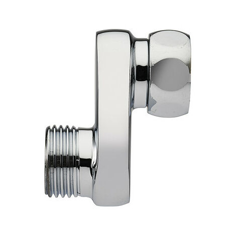 Noyon & Thiebault – Raccord excentré 25 mm – Filetage mâle 15x21 – Femelle 20x27 – Laiton chromé – Rattrapage d’entraxe jusqu’à 50 mm