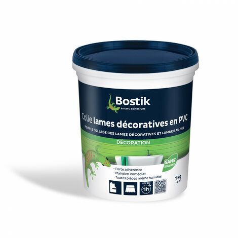 Bostik Colle pour mur spécial lames décoratives PVC  Conditionnement: 1KG