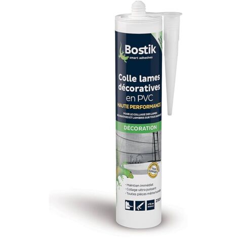 Bostik – Colle multi-usage pour lames décoratives PVC – 290ml – Forte adhérence en milieu humide – Ajustement possible 10 minutes