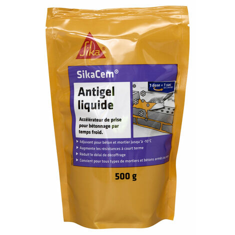 Antigel Liquide Accélérateur Pour Bétons Et Mortiers Sikacem Antigel Liquide