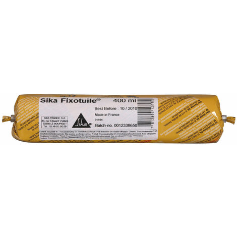 Sika – Mastic de fixation souple 0,4 L – Colle polyurethane pour tuiles et plaques fibres-ciment – Adhérence optimale et résistance au vieillissement - Sikaflex-155
