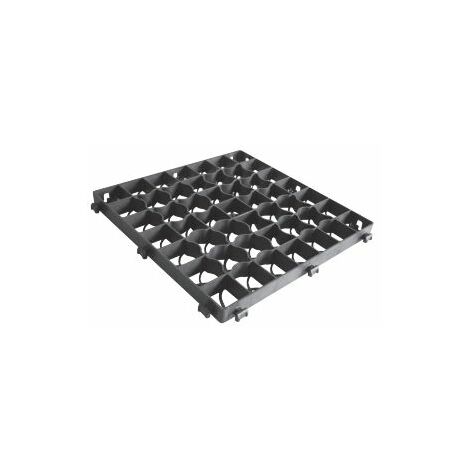 Dalle stabilisatrice gravier 50cm x 50cm – Système de clippage pour surface continue – Drainage optimal – Prévention érosion – Dakota (1/4)