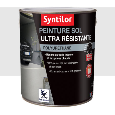 Peinture Sol Ultra Résistante Syntilor 2,5L Pierre Blanche (1/4)