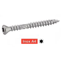 Vis terrasse inox A4 double filets 5 x 60 - Boîte de 200