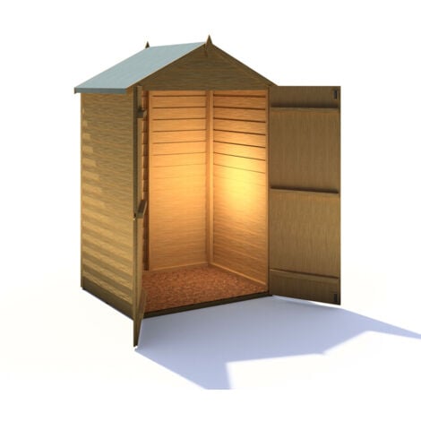 Garden Value Overlap 4 x 3 Double Door Shed