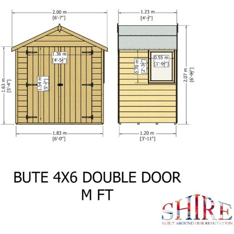 Bute 4 x 6 Shiplap Apex Shed