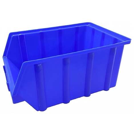 15 Stapelboxen Gr.4 Stapelkisten Kunststoff PP blau Lagerkisten Lagerboxen 