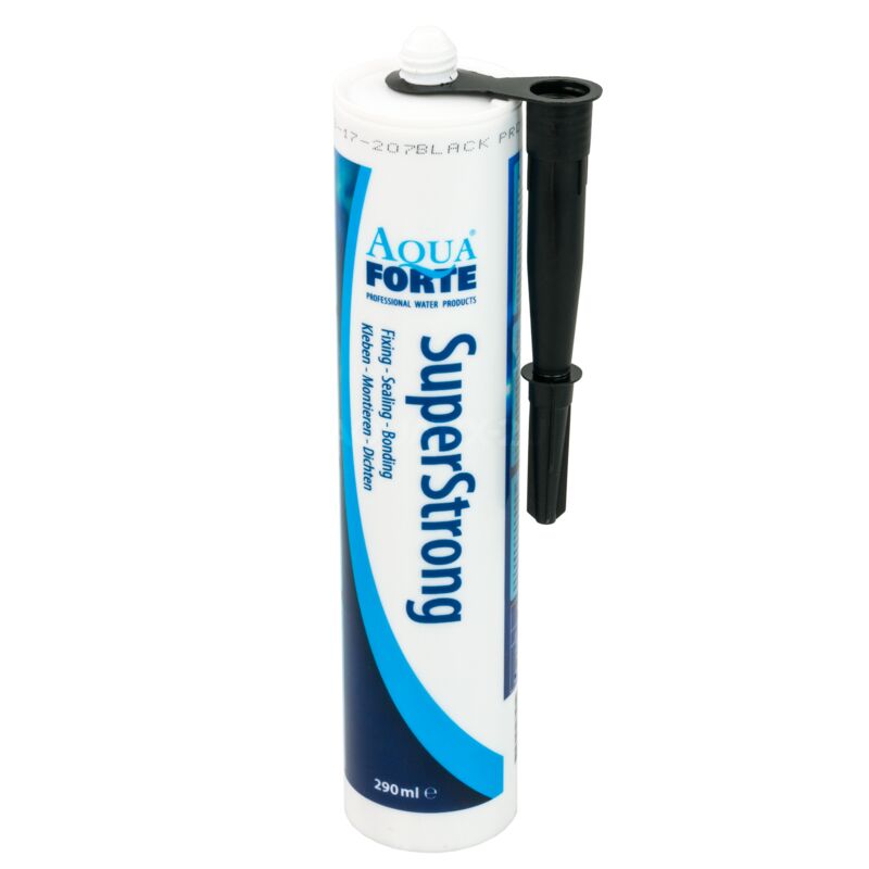 AquaForte SuperStrong Fix & Seal 290ml Black Sealant Waterproof
