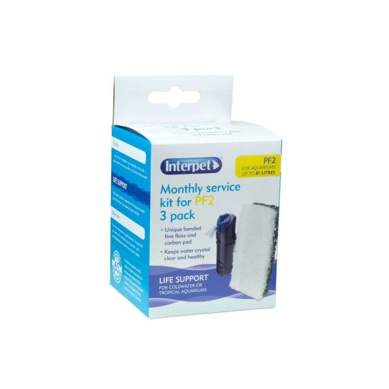 Interpet Monthly Service Kit - 3 Pack - PF2