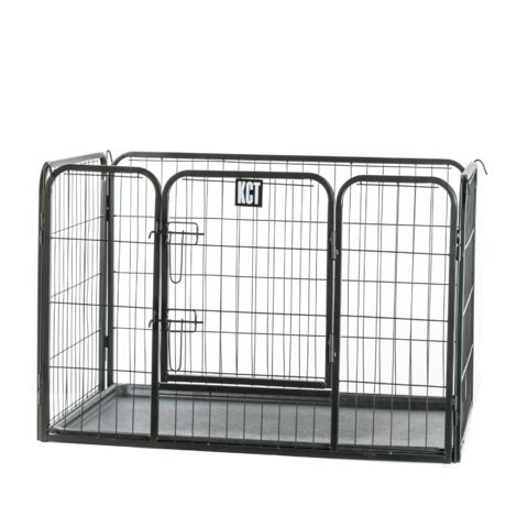 Dog playpen 2024 with floor