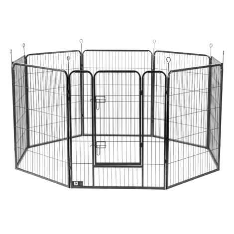 KCT Extra Large 8 Sided Heavy Duty Metal Play Pen For Dogs & Puppies