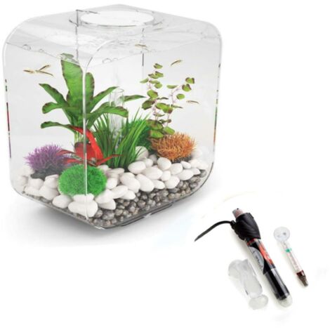 biOrb LIFE 30L Clear Aquarium Fish Tank with Multi Colour LED Lighting ...