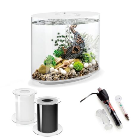 biOrb Loop 30L White Aquarium With MCR Led Lighting and Heater Pack and ...