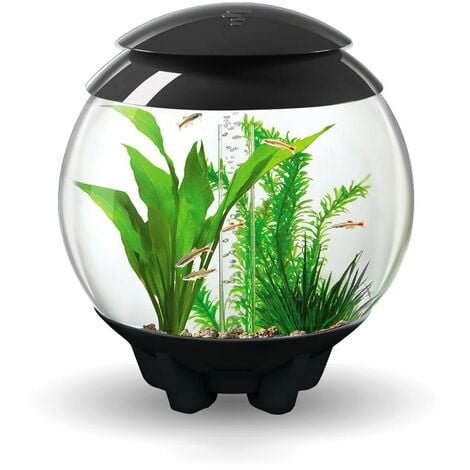 biOrb Halo 15L Aquarium in Grey with MCR LED Lighting and Silver Stand