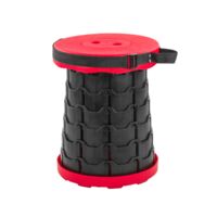 KCT Red Telescopic Stool Travel Chair Collapsible camping Fishing Seat