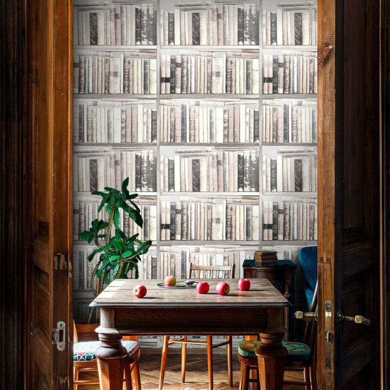WALLPAPERS4BEGINNERS Carta da parati Libri bianchi in fogli di carta, 250x200cm