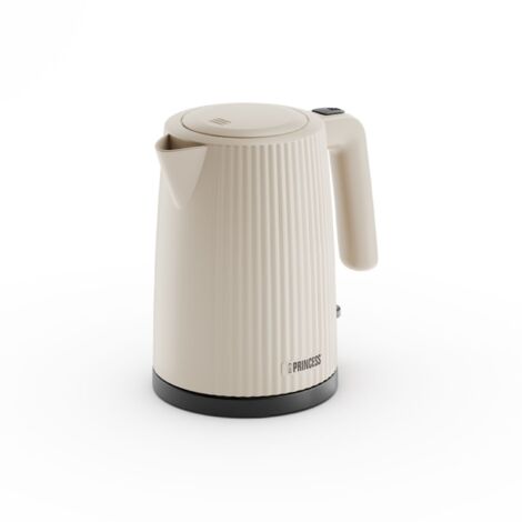 Bouilloire électrique Princess Wave 236048 – 1,7 L – 2200 W – Style rétro – Beige