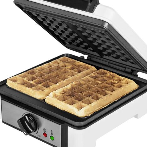 Gaufrier avec thermostat réglable – 1200W pour 2 gaufres belges – Revêtement antiadhésif – Poignée Cool Touch – Pieds antidérapants – Princess - Q751882