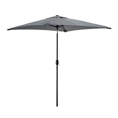 Tristar PA‑7901 – parasol droit – 200x200 cm – gris foncé – inclinable housse (1/5)