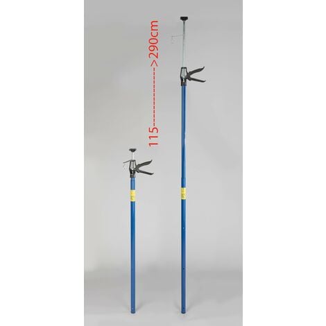 Troisième main pour cloison avec 1 gâchette et 2 plaques de support