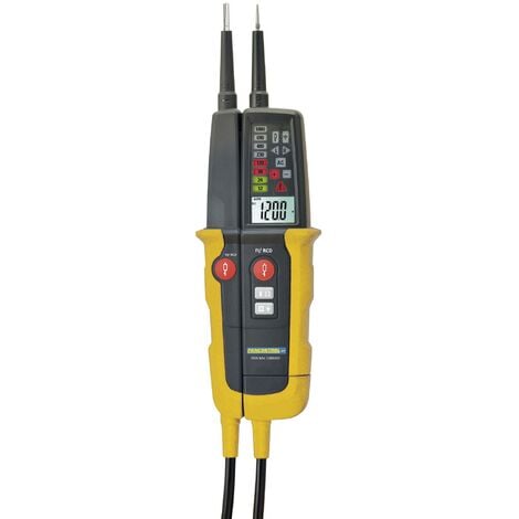 s Testeur de tension /à 2 p/ôles VOLTCRAFT VC 64 CAT III 1000 V LCD CAT IV 600 V Acoustique LED 1 pc