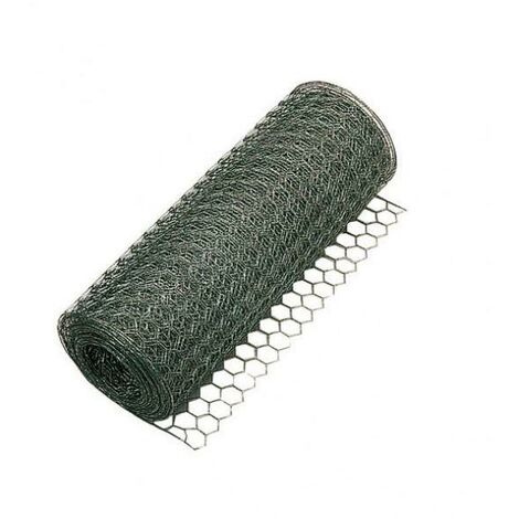 Grillage maille de jardin vert clôture fil volière flexible 1,2 mm 19x19 mm  10m