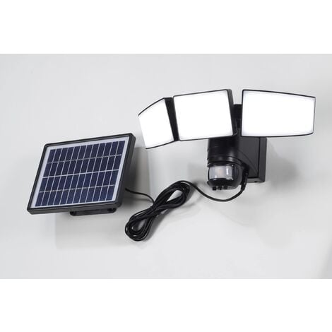 Projecteur LED solaire avec détecteur de mouvement + panneau