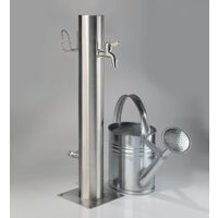 Robinet d'extérieur en acier inoxydable à 2 robinets et porte-tuyau Westfalia Wasserwelten *J*