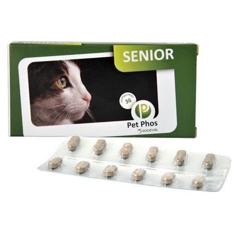 Complement Alimentaire Pet Phos Pour Chat Senior Boite 36 Comprimes