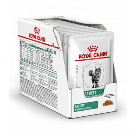 Royal Canin Veterinary Diet Satiety Support Weight Management Pour Chats Eminces 12 Sachets 85 G