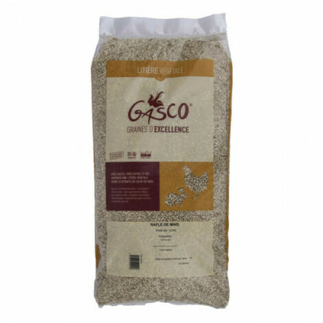 Litière végétale Rafle de maïs Gasco Sac 12 kg