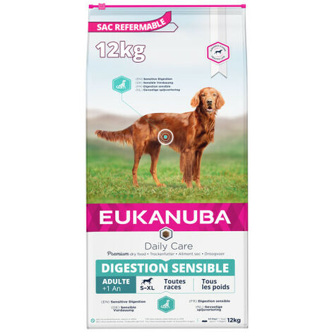 Croquettes Eukanuba Adulte Daily Care Digestion Sensible Sac 12 kg