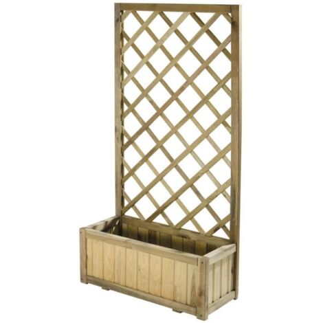 Grigliato In Legno VERDELOOK 180x90 Cm - Per Esterni, Impregnato, Naturale, Divisorio E Privacy