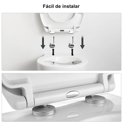Finition de haute qualité Fixation facile Abattant WC frein de chute soft close Navigation