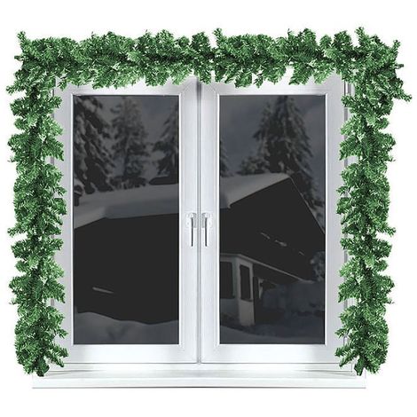 Luxus Edel Tannen Girlande 24 Zapfen dicht Tür Fenster Weihnachts Dekoration