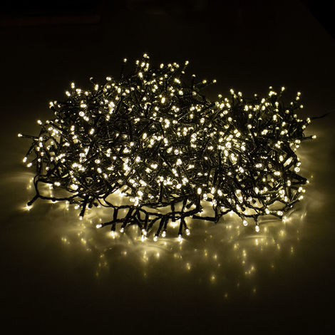 Lichterkette 1200 Leds 24m Warmweiss Mit 8 Lichteffekten Innen Und Aussen Deko Beleuchtung Weihnachten Party Ax8510650