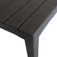 Campingtisch Kunststofftisch Gartentisch Tisch mit Holzoptik 138x78cm Mokka 