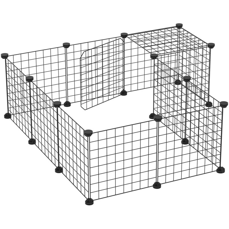 PawHut Recinto Modulabile per Conigli, Porcellini d'India e Roditori