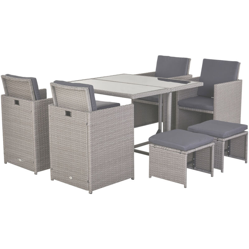 Outsunny Set da Bistrò da 3 Pezzi con 2 Sedie Texteline, Tavolo Semicircolare in Vetro Temperato, Nero | Leroy Merlin Outsunny Set da Bistrò da 3 Pezzi con 2 Sedie Texteline, Tavolo Semicircolare in Vetro Temperato, Nero | Leroy Merlin