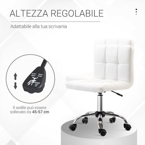 CLP Sedia Ufficio Lucy in Tessuto I Sedia Scrivania Girevole Ergonomica I  Poltroncina Studio con Schienale 5 …