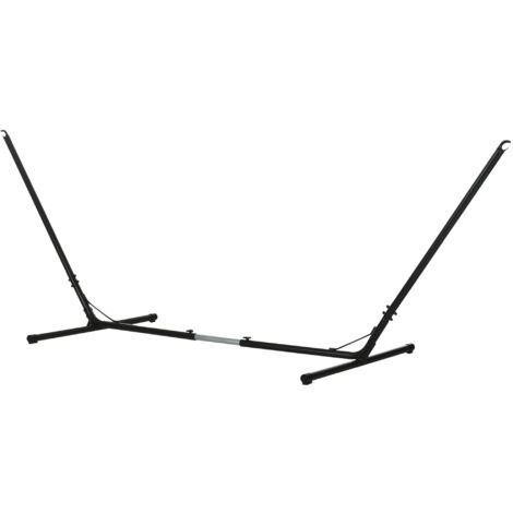 Outsunny Supporto Struttura Portante per Amaca Regolabile 313-388x109x116cm