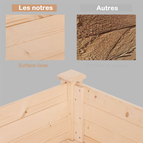 Outsunny Orto Urbano Pensile Tavolo Porta Piante con Fodera per Giardino
