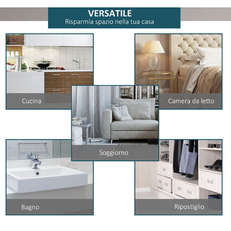 Kit Porta Scorrevole HOMCOM 200cm - Portata 100kg - Stile Rustico Nero - Facile Montaggio - Foto 5