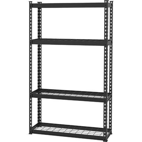 Scaffale Metallico Alta Portata Deuba 2 Pezzi – 170x75x30 Cm, 4 Ripiani In MDF, Carico 280 Kg – Per Cantina E Garage