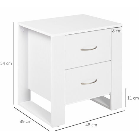 Comodino HOMCOM 3 Cassetti Stile Rustico - Legno 40x30x74cm Marrone - Per Camera Da Letto - Foto 6