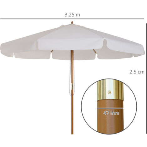 Copertura Ricambio Per Ombrellone Da Giardino MObyat - Poliestere, 6/8 Stecche, Varie Misure - 3